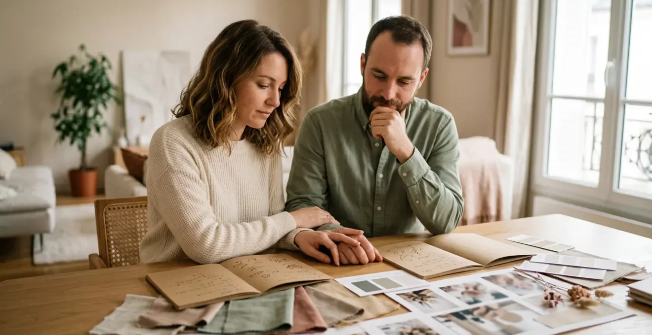 Couple réfléchissant à la décision d'engager un wedding planner pour leur mariage